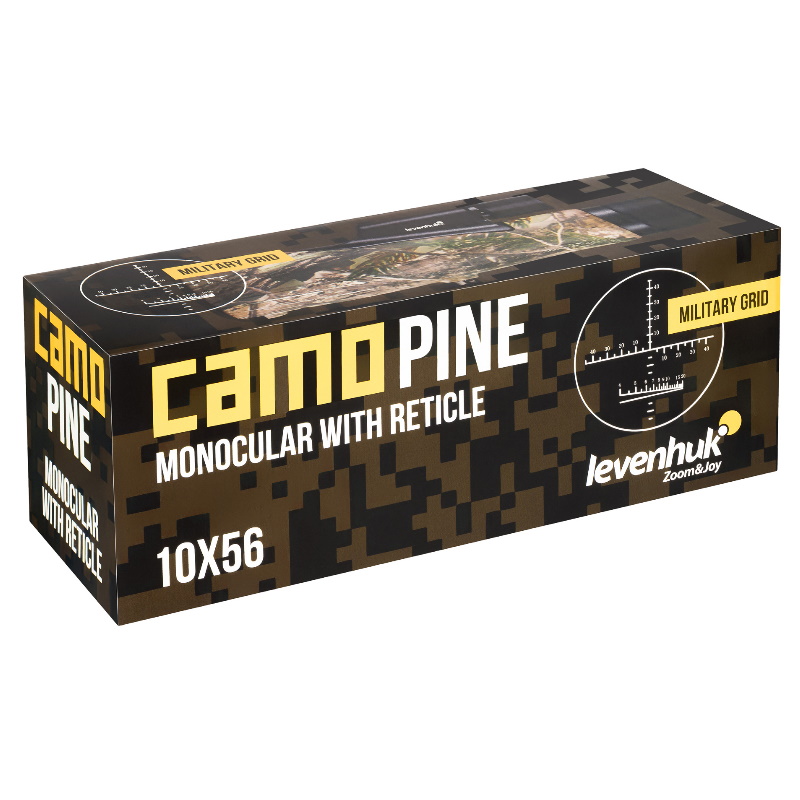 Монокуляр камуфляжный Levenhuk Camo Pine 81947, 10x56, с сеткой в Кинешме