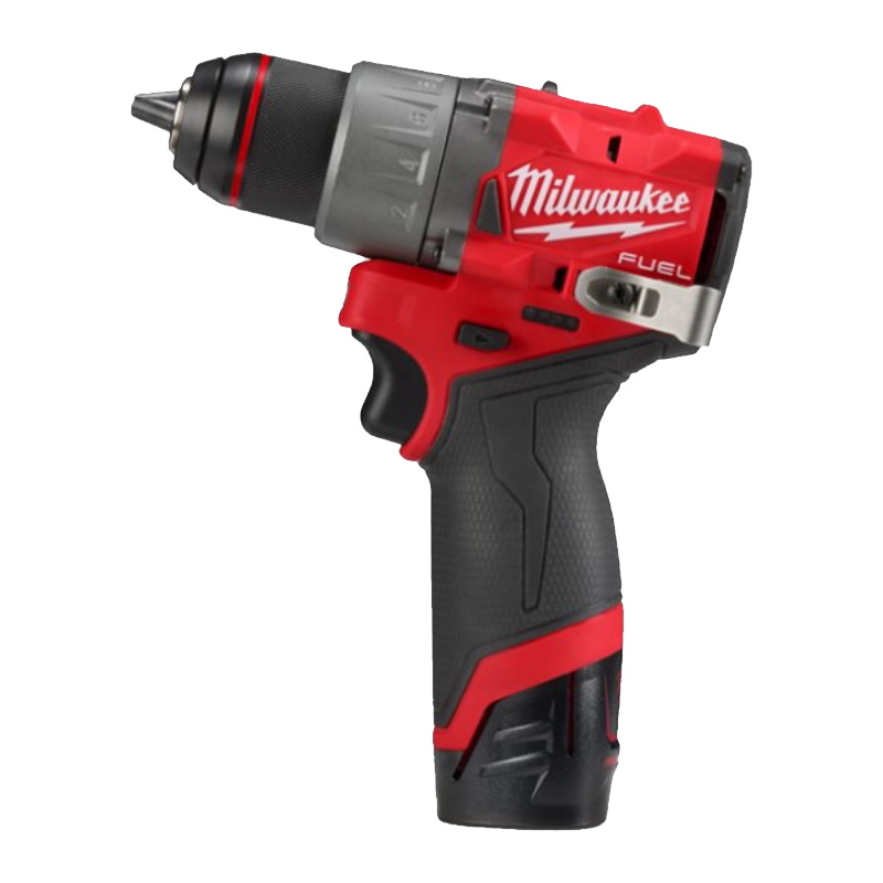 Аккумуляторная дрель-шуруповерт Milwaukee M12 FDD2-202X, 4933479873, 2х12В, 2А*ч, Li-Ion, 37 Н*м, кейс в Угличе