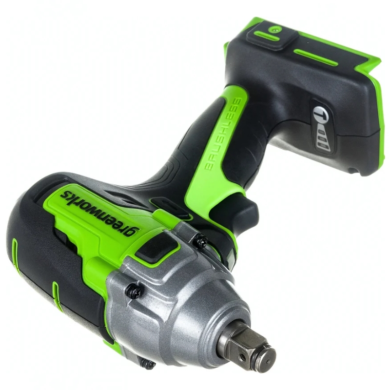 Гайковерт ударный аккумуляторный Greenworks GD24IW400 24V 3802907CUB, б/щет,1/2'', 400Нм,1х4Ач,ЗУ,кор в Кинешме