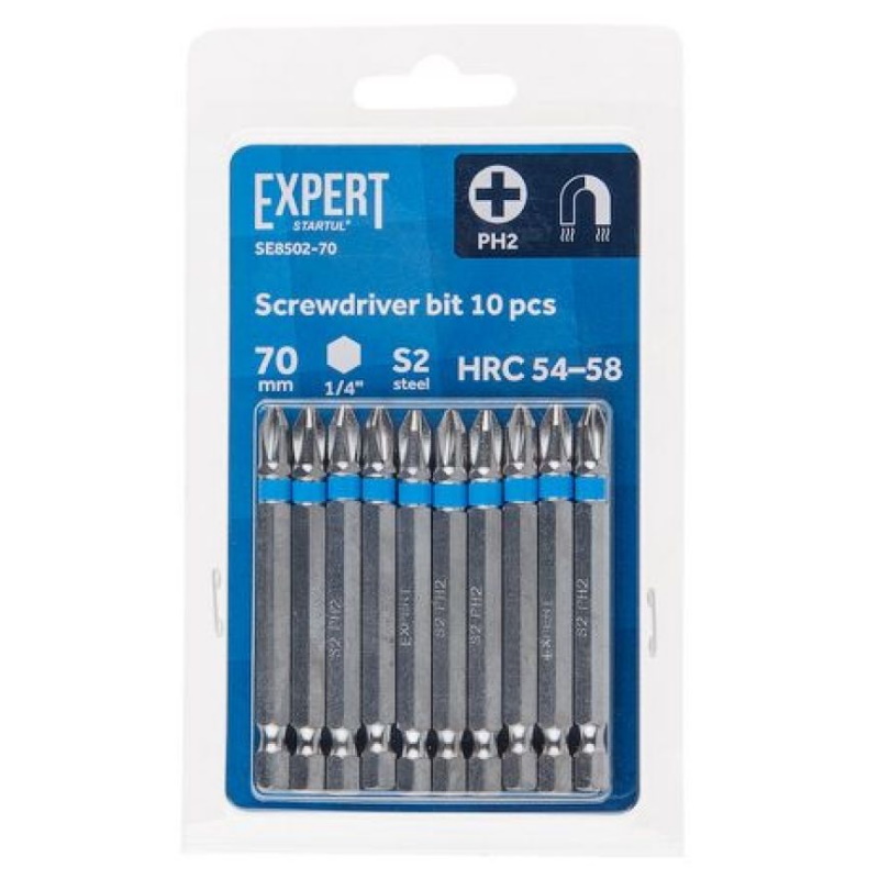 Насадка крестообразная Startul EXPERT SE8502-70 PH2 70 мм 10 шт 442₽