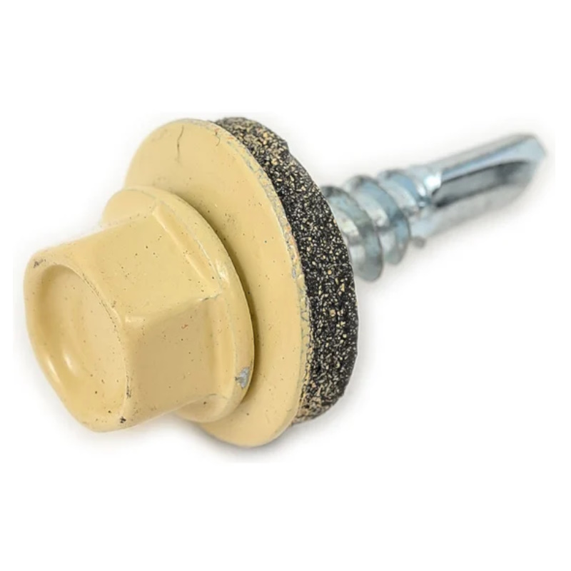 Саморез кровельный Starfix SMC2-106229-250, 4.8х19 мм цинк, шайба с прокл., PT3, RAL 1014 (250 шт в карт. уп.)  в Иваново