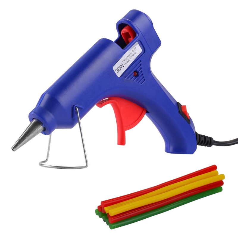 Термопистолет клеевой Deko DKGG30 SET5 063-4981 30Вт с набором цветных клеевых стержней 7 мм 12 шт 380₽