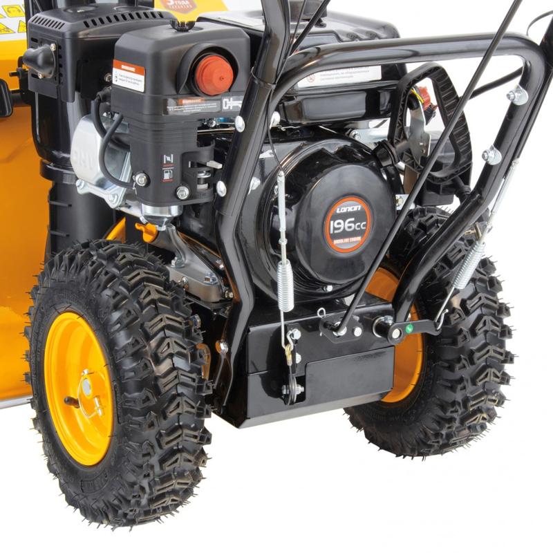 Бензиновая снегоуборочная машина SB 650 E, 6,5 л.с, LONCIN, с электростартером, фара. Denzel в Муроме