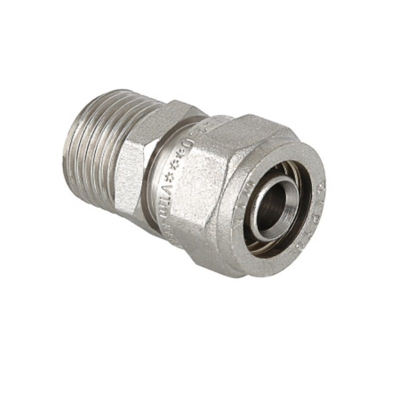 Соединитель обжимной с переходом на нар.р. 16 х1/2" VTm.301.N.001604 Valtec