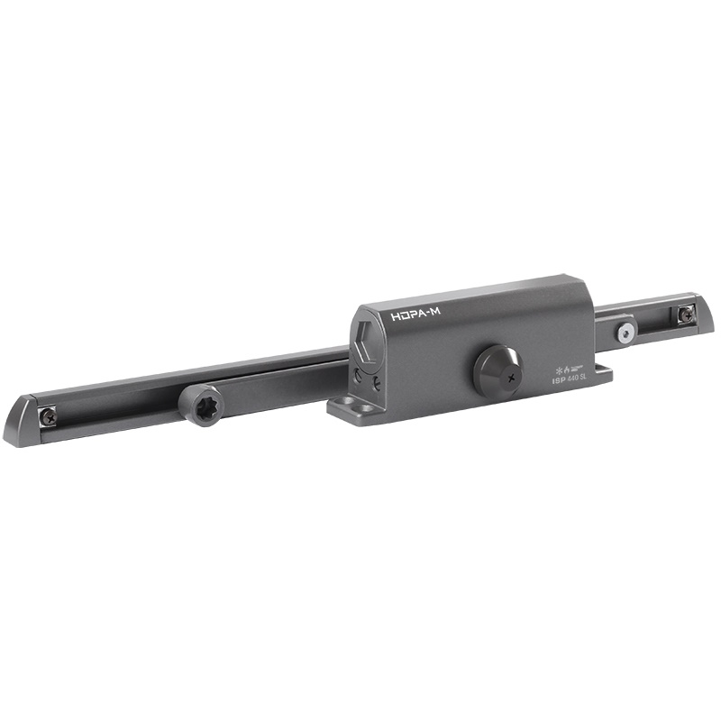 Доводчик дверной Нора-М ISPARUS 440 Slider 18780, от 70 до 130 кг, графит, со скользящей тягой