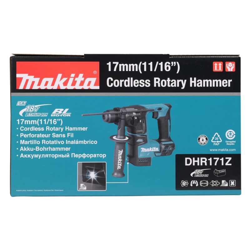 Аккумуляторный перфоратор Makita DHR171Z , с виброзащитой в Муроме