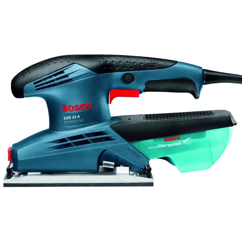 Шлифмашина вибрационная сетевая Bosch GSS 23 A (частота 24000 колебаний/мин, вес 1,7 кг, бумага 93x230 мм) в Туле