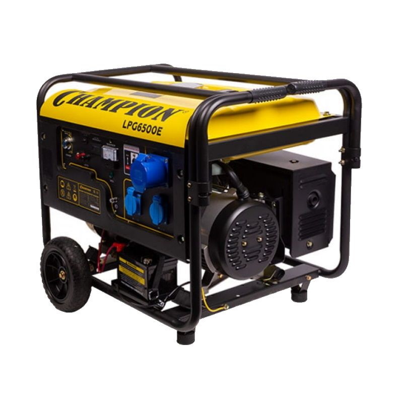 Однофазный газовый генератор Champion LPG6500E (мощность двигателя 5 кВт, ручной запуск, исполнение: к балону)