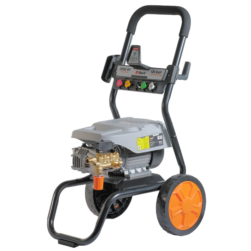 Мойка высокого давления Bort KEX-2800 93416725 25 Квт 125 бар насос латунь12 лмин автостоп набор аксессуаров 10 шт индукционный мотор автоот 36299₽