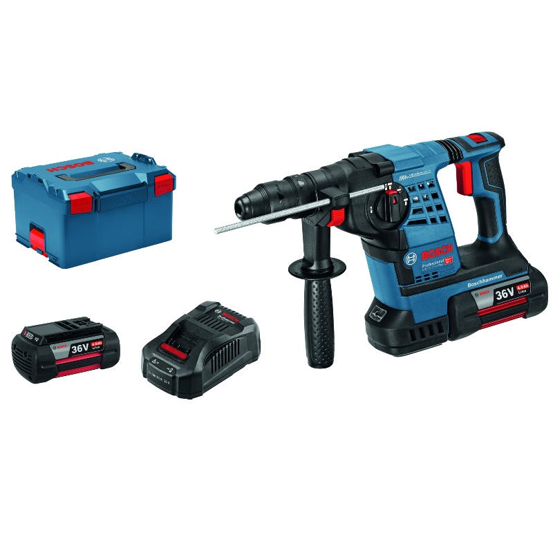Аккумуляторный перфоратор Bosch GBH 36 V-LI Plus 0.611.906.002 в кейсе, с защитной муфтой, с виброзащитой в Туле