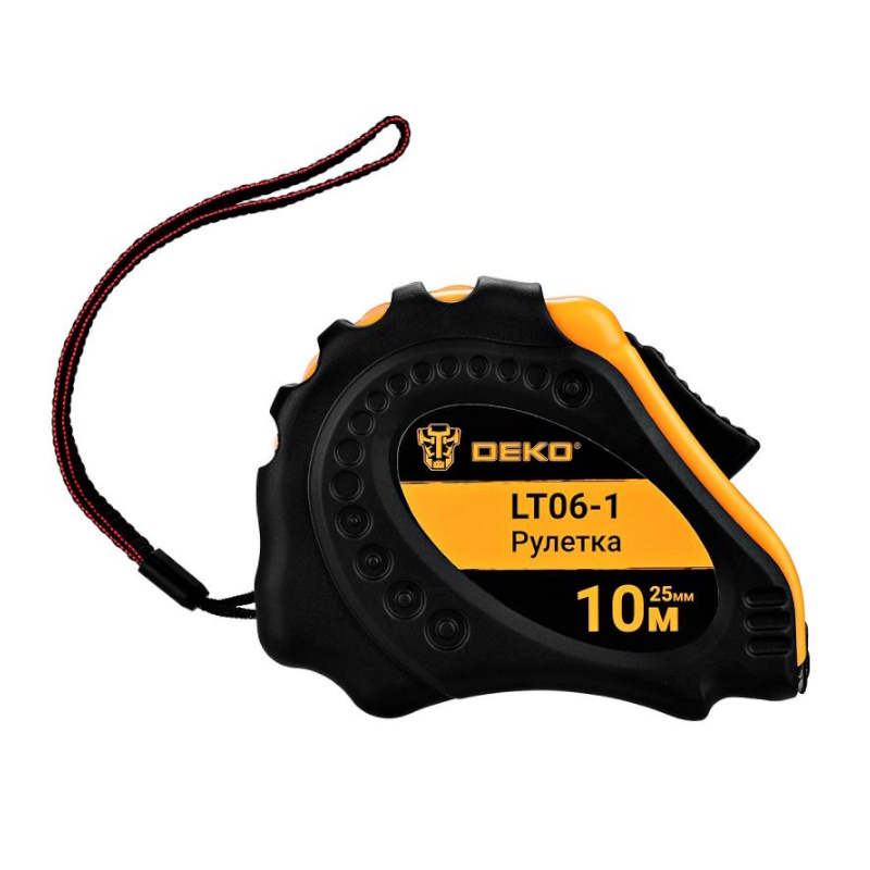 Рулетка Deko LT06-1 083-2056, с магнитным зацепом, 10м*25 мм