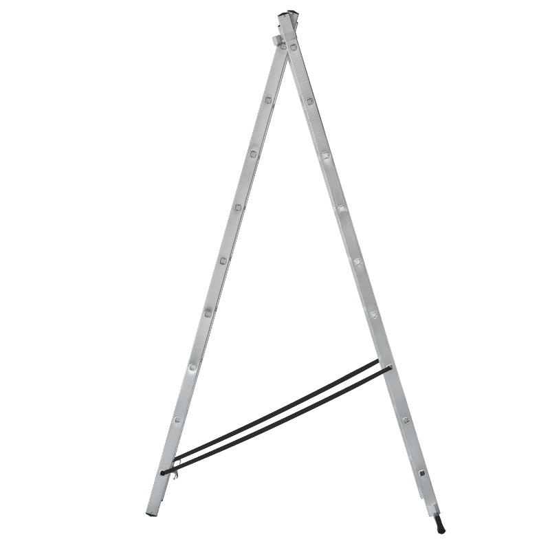 Лестница двухсекционная алюминиевая Fit 65424, 2 х 9 ступеней, H=257/426см, вес 7,34 кг  в Коврове