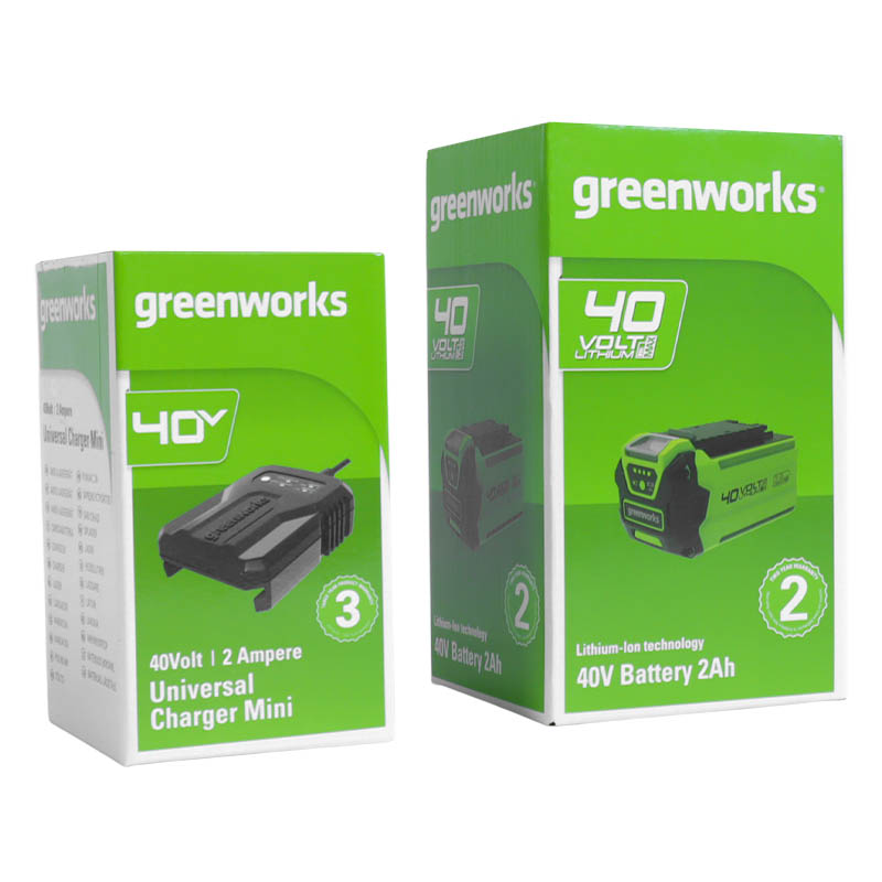 Триммер струнный Greenworks 40В (аккумуляторная батарея 2А*ч и зарядное устройство) 2101507UA в Кинешме