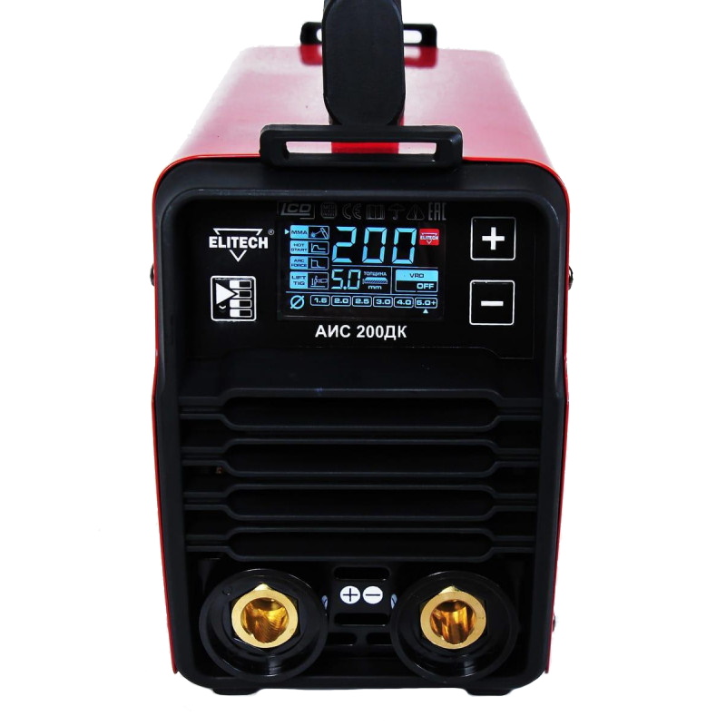 Сварочный инвертор Elitech АИС 200ДК 196357, MMA, TIG
