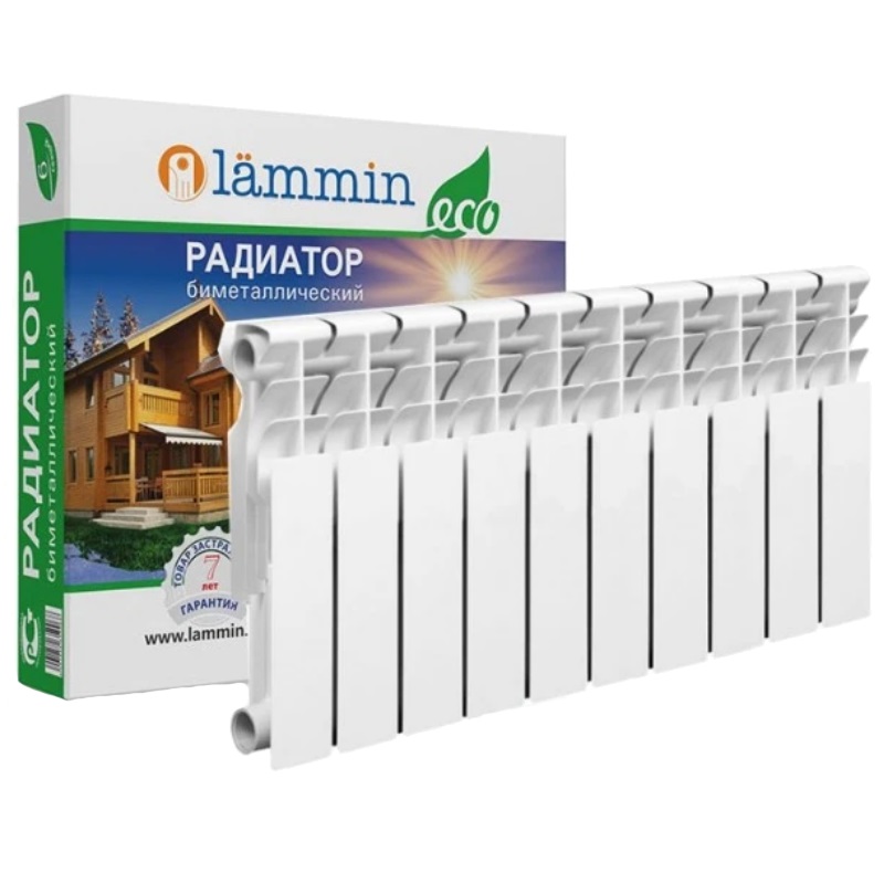 Радиатор биметаллический Lammin Eco BM 350-80, 10 секций