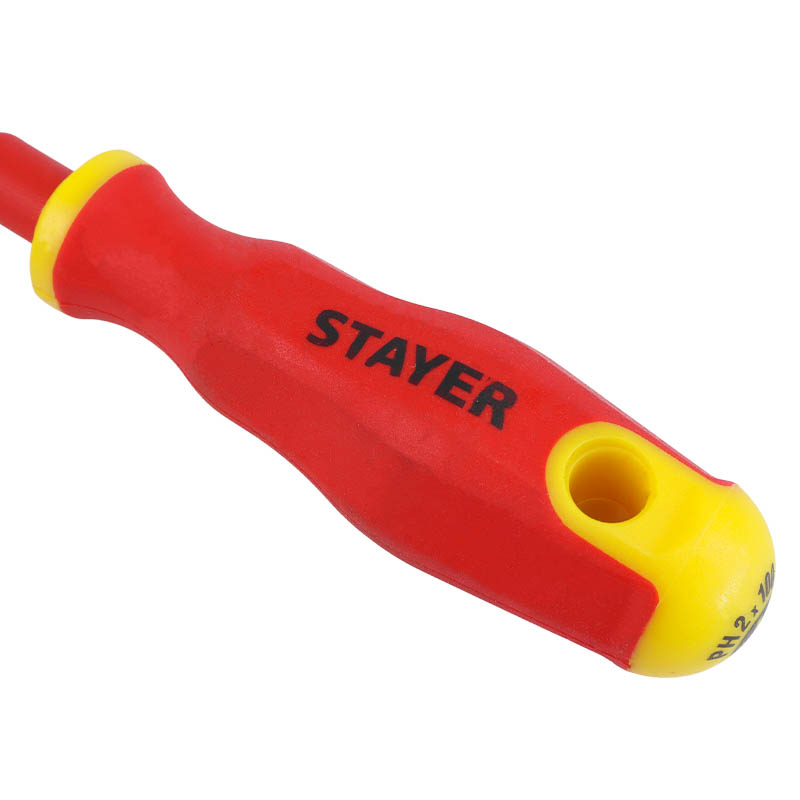 Отвертка диэлектрическая Stayer 25142-2-10, РН2x100 мм, до 1000 Вт в Угличе