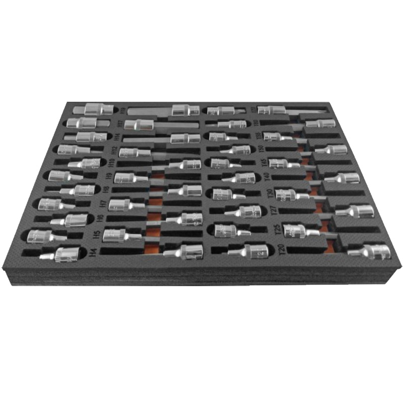 Набор насадок торцевых Ombra OMT42STE 056133, 1/2" DR, со вставками-битами TORX® T20-T70, в EVA ложементе 280х375 мм, 42 предмета