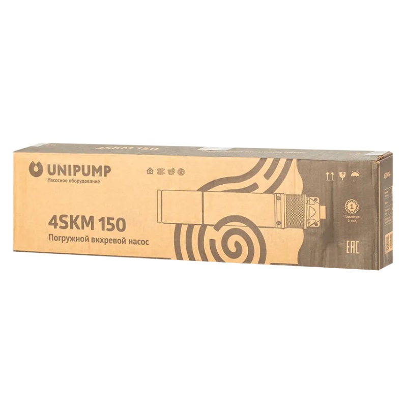 Погружной вихревой насос Unipump 4SKM 150 (1,1 кВт, кабель 30 м) 38803 в Вологде