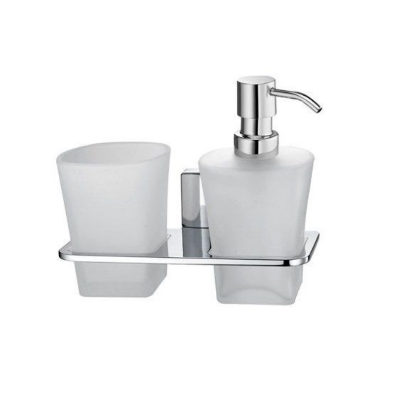 Держатель стакана и дозатора WasserKRAFT Leine K-5089, хром 9060417 в Туле