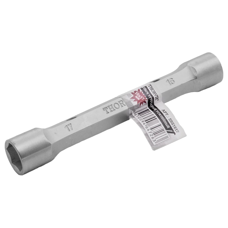 Ключ трубчатый Thorvik SBS1617 053786 усиленный 16x17 мм 918₽