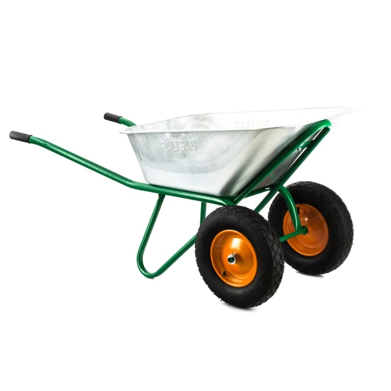 Тачка садово-строительная Palisad 68937 двухколесная усиленная грузоподъемность 320 кг обьем 100 л 4683₽