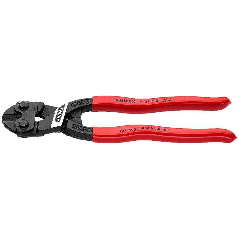 Болторез компактный Knipex KN-7131200 с выемкой на кромках 200 мм обливные ручки 8181₽