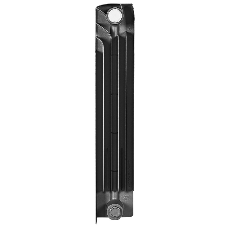 Радиатор Stout TITAN VENTIL 500 SRB-3320-050010 7024, 10 секций, биметаллический, нижнее правое подключение, графит RAL 7024 в Туле