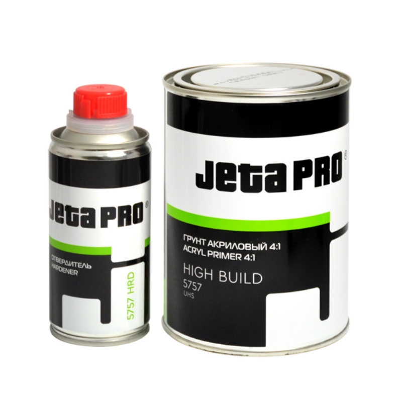 Грунт акриловый + отвердитель JetaPro HIGH BUILD UHS 5757 white, 4:1, 0,8 л + 0,2 л, Белый в Муроме