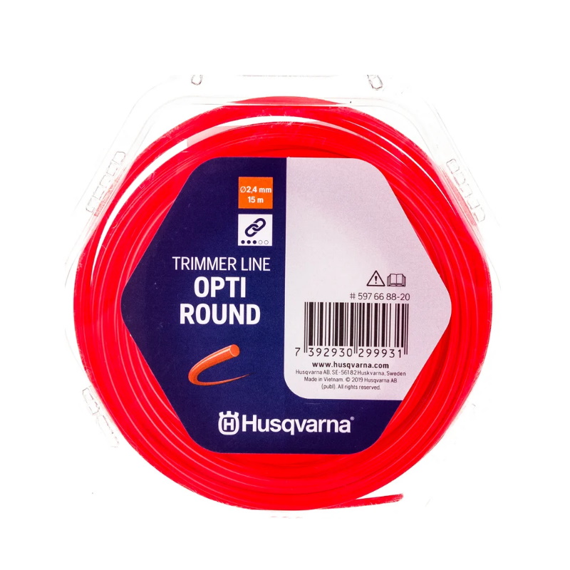 Корд триммерный круглый Husqvarna Opti 5976688-20, 2,4 мм/15 м  в Угличе