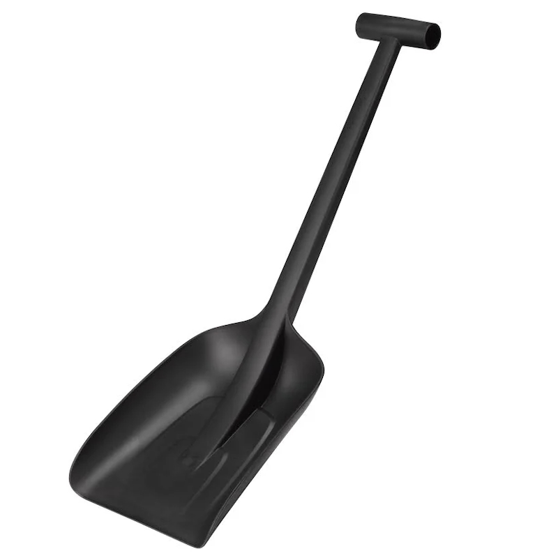Лопата снеговая автомобильная Fiskars Solid 1019353, 220х630мм полиамид с черенком