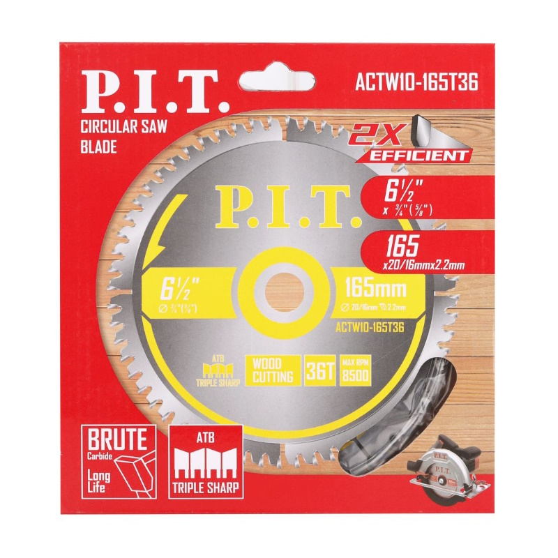 Диск пильный P.I.T. ACTW10-165T36, 165x30/20x2,2 мм, 36T
