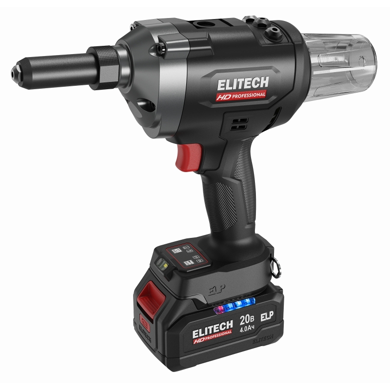 Заклёпочник аккумуляторный бесщеточный Elitech CRG 2063BL (E2208.023.01) 207370, 20 В, 1х4.0 Ач, Li-ion в Александрове