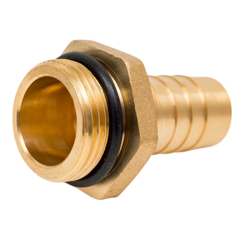 Фитинг Piusi F0643700A, 3/4" BSP(M)x19 мм, латунь, уплотнительное кольцо