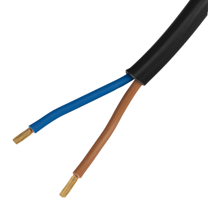 Шнур сетевой Denzel Energy Series 37665, ПВС, 3 м, 2х1 мм, с неразборной вилкой, черный в Твери