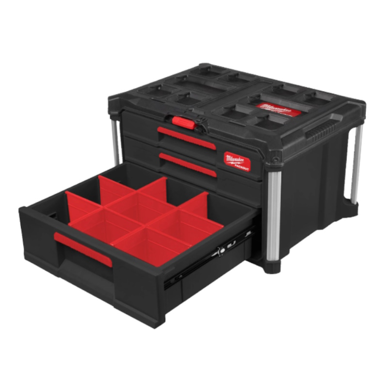 Ящик Milwaukee PACKOUT 4932493190, с 2+1 выдвижными отсеками в Иваново