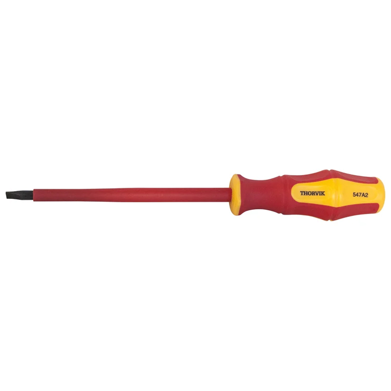 Отвертка стержневая Thorvik SDLI275 052172 диэлектрическая шлицевая VDE 1000V, SL2.5x75 мм в Рыбинске