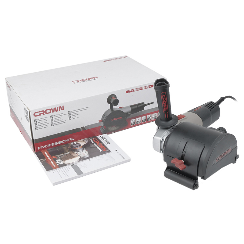 Щеточная шлифмашина по дереву Crown CT13551-110RSV электрическая набор комплектующих