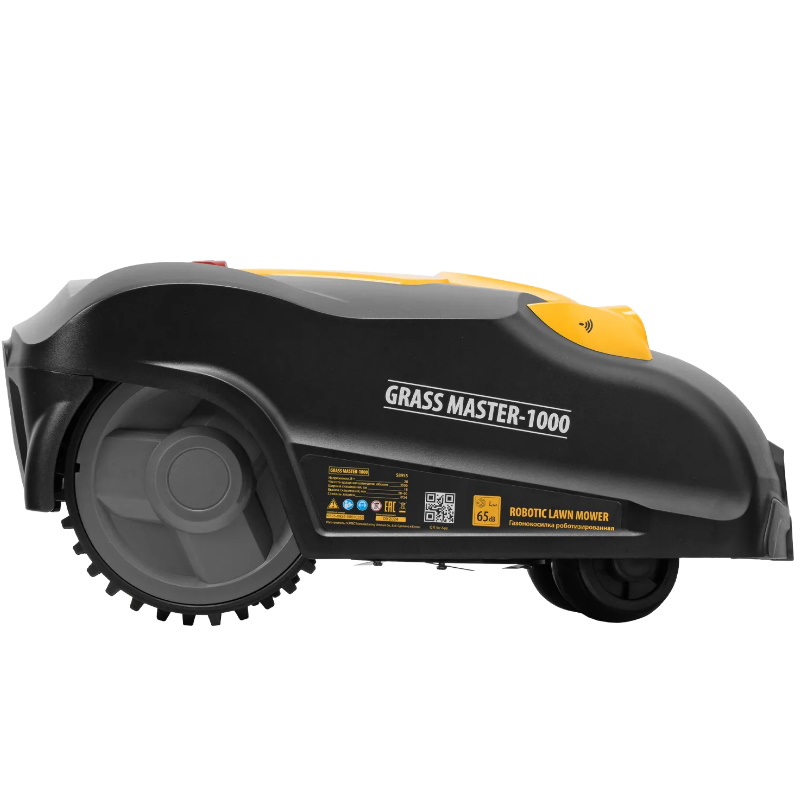 Робот-газонокосилка Denzel Grass Master 1000 58955, ультразвуковой датчик, 3 Ач, LCD дисплей, Wi-Fi в Александрове