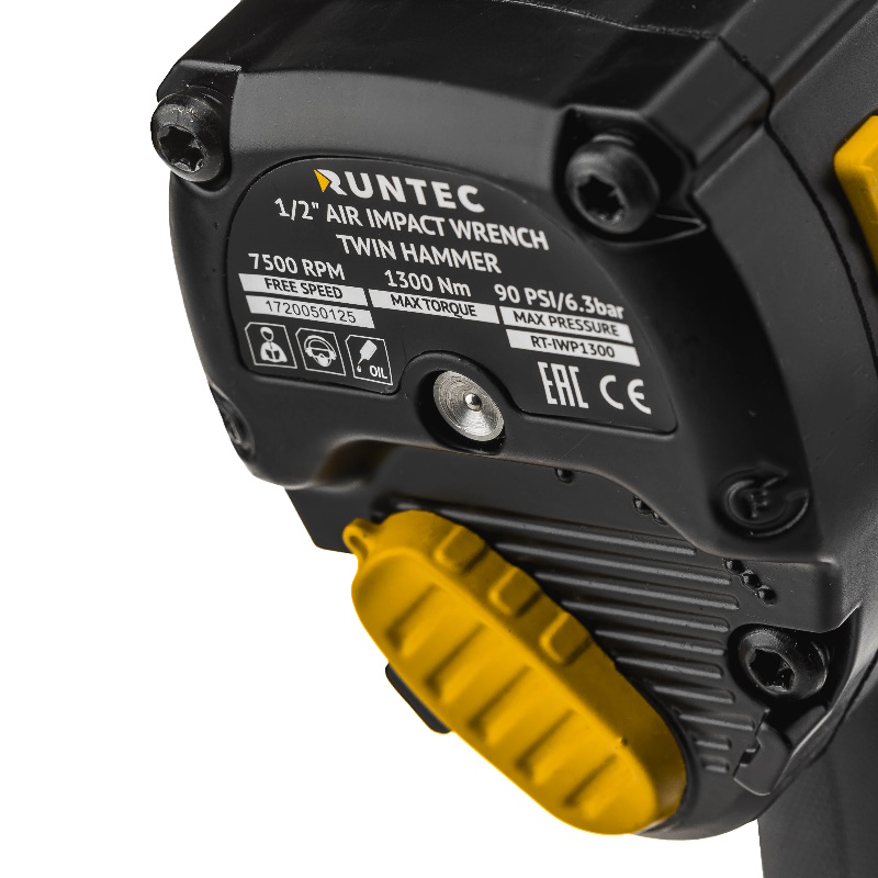 Гайковерт Runtec RT-IWP1300, ударный, пневматический, PRO, 1/2", 1300Нм в Переславле