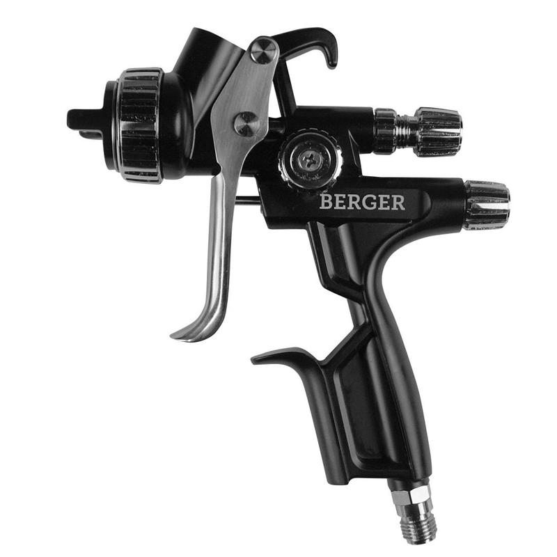 Краскопульт пневматический Berger BG1389 «Зильбер» HVLP 1.4 мм (внешняя резьба 1/4", 0.6 л)