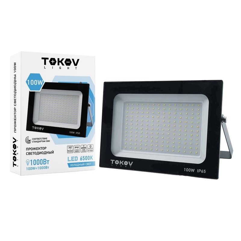 Прожектор светодиодный Tokov Electric TKL-FL/LED-100-6.5K-IP65 1686635