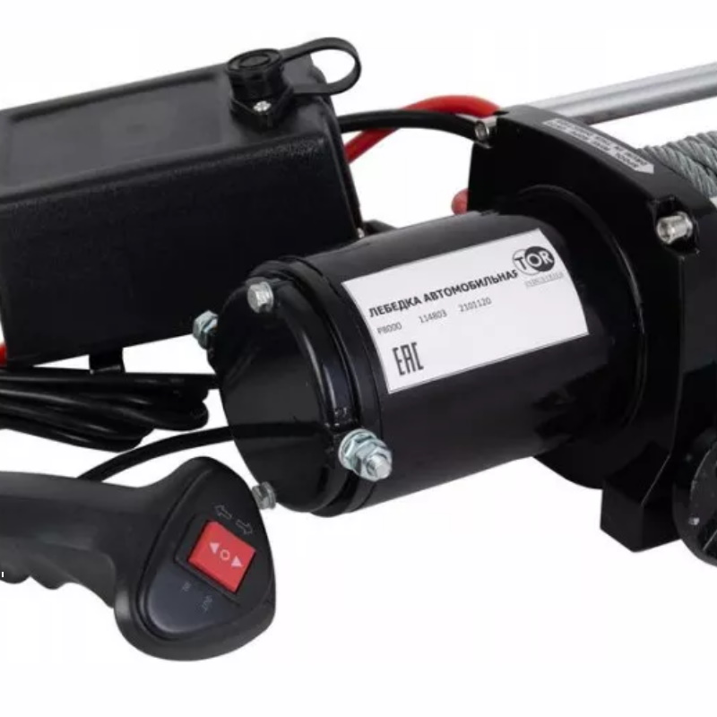 Лебедка автомобильная TOR P8000 114803, 12 V, 3629 кг,  28 м в Переславле