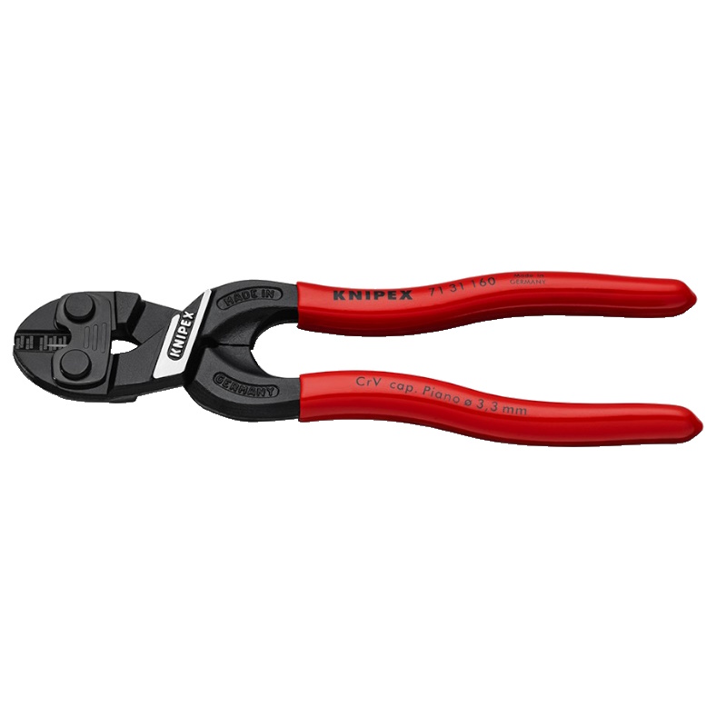 Болторез компактный Knipex CoBolt S KN-7131160SB с выемкой на кромках 160 мм обливные ручки 7987₽