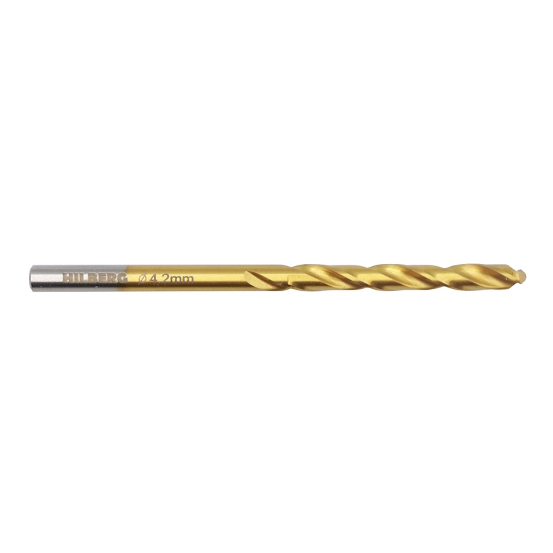Сверло по металлу Hilberg CO042, 4.2*75(43)мм Cobalt 5% TOP в Твери