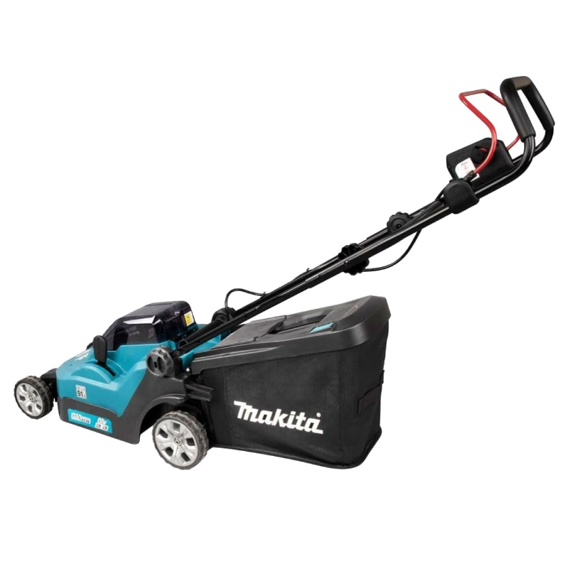 Аккумуляторная газонокосилка для стрижки газона Makita DLM382PM2 (36В, 2х4Ач, ЗУ, травосборник 40 л) в Угличе