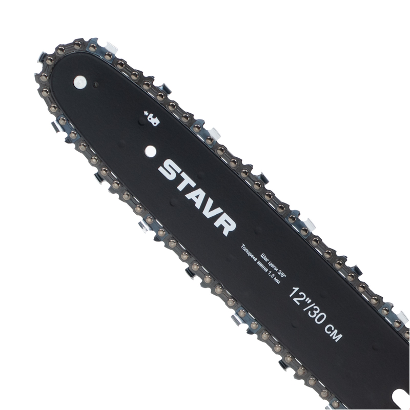 Пила цепная аккумуляторная Ставр SCS 18BL-30 4610264003622, бесщеточная, 18В UNI-M, длина шины 12”/30см, набор оснастки, без акб и зу в Иваново