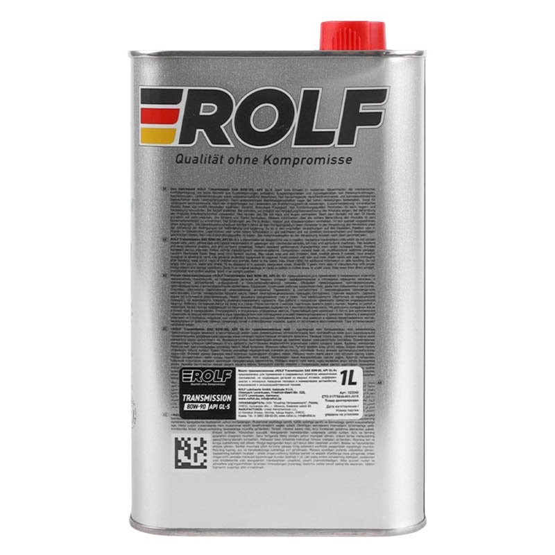 Масло трансмиссионное Rolf Transmission SAE 80W-90 API GL-5 1 л 9333305 в Костроме
