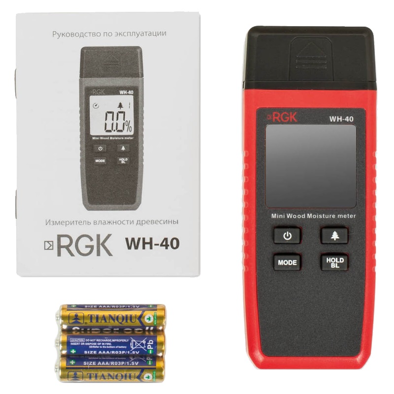 Измеритель влажности древесины RGK WH-40, 776295