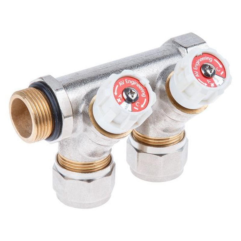 Коллектор с отсекающими вентилями AV Engineering AVE1132002 34 х 2 вых 16 х 20 1330₽