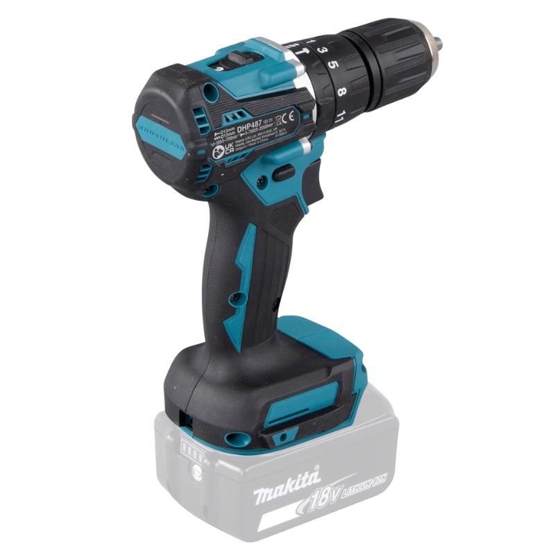 Аккумуляторная ударная дрель-шуруповерт Makita DHP487Z (Li-ion 18 В, без АКБ и ЗУ) в Туле